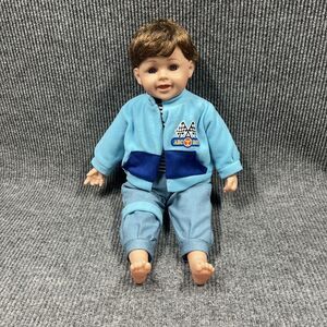 Vintage 1997 Kinnex Boy Doll 23” With Outfit Soft Body Sits Alone Realistic Look